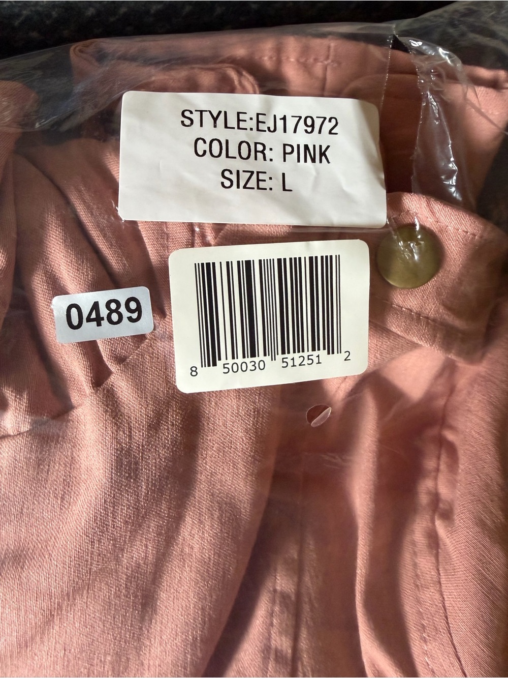 Eden Society NWT Pink Sherpa Lined Utility Parka Jacket Hooded Size L - Picture 15 of 16